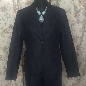 2 pc Navy Denim Pantset